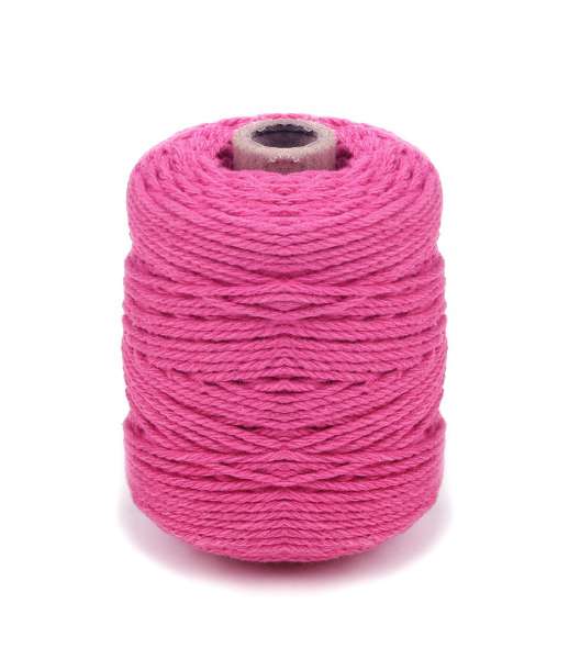 Cordino in cotone colorato 50 mt FUCSIA